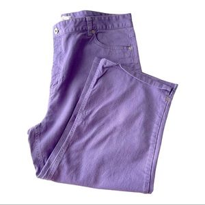 Northern Reflections Purple Crop Capris Jeans 18